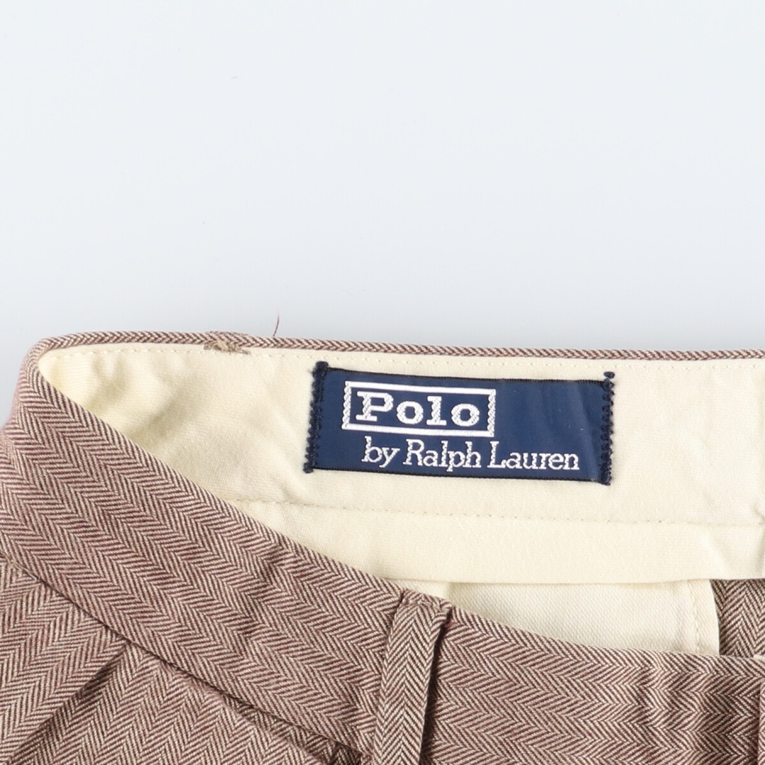 Ralph Lauren(ラルフローレン)の古着 ラルフローレン Ralph Lauren POLO by Ralph Lauren ツータック ウールパンツ スラックス メンズw30 /eaa372955 メンズのパンツ(スラックス)の商品写真