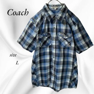 COACH メンズ カジュアルシャツ メンズ L【古着】【中古】【送料無料】
