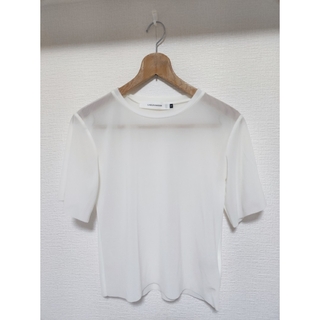 ラグナムーン(LagunaMoon)のTシャツ 白 Sサイズ シースルー 半袖 LAGUNAMOON(Tシャツ(半袖/袖なし))