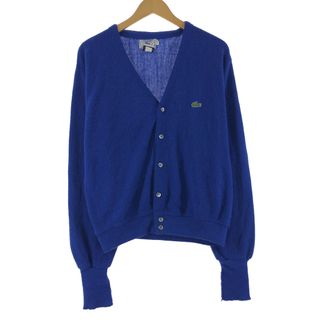 ラコステ(LACOSTE)の古着 70~80年代 ラコステ LACOSTE IZOD アクリルニットカーディガン メンズL ヴィンテージ /eaa369687(カーディガン)