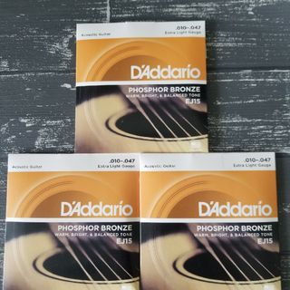 新品　D'Addario ダダリオ アコースティックギター弦 EJ15(弦)