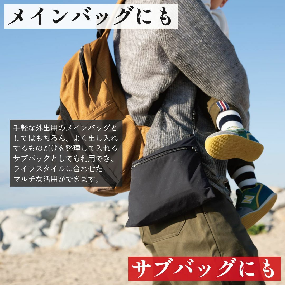 【特価セール】[ノーボーダー] ショルダーバッグ ペリトス サコッシュ [日本製 メンズのバッグ(その他)の商品写真