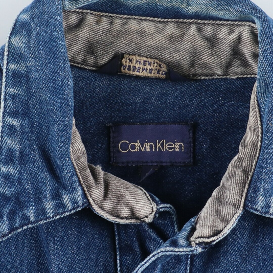 Calvin Klein(カルバンクライン)の古着 カルバンクライン Calvin klein デニムジャケット Gジャン メンズM /eaa372669 メンズのジャケット/アウター(Gジャン/デニムジャケット)の商品写真