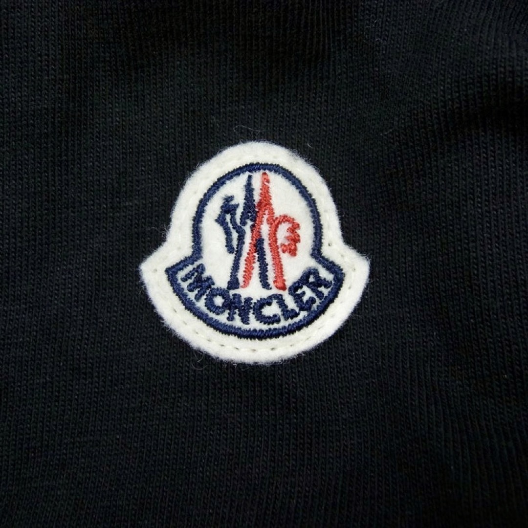 ★希少★ MONCLER Tシャツ Ｓ　モンクレール  ブラック ワッペン