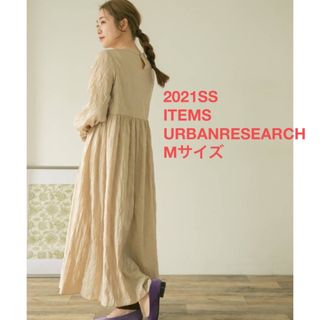 アーバンリサーチアイテムズ(URBAN RESEARCH ITEMS)の未使用品です★ ITEMS URBANRESEARCH ギャザーワンピース(ロングワンピース/マキシワンピース)