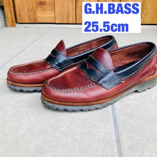 ジーエイチバス(G.H.BASS)の【希少】G.H.BASS ジーエイチバス　サイズ7.5 コインローファー(ドレス/ビジネス)