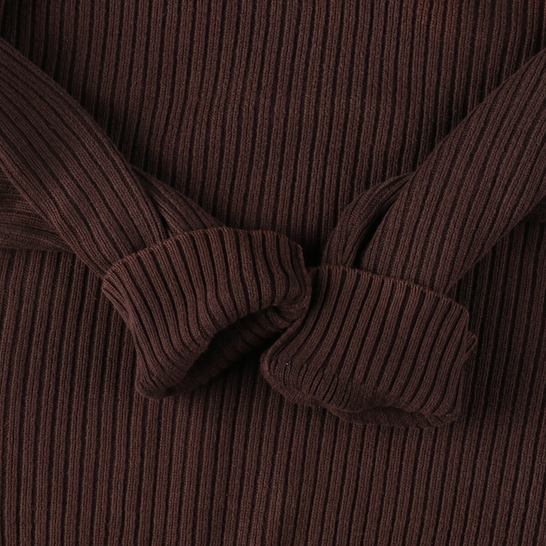 Calvin Klein(カルバンクライン)の古着 カルバンクライン Calvin klein リブ編み コットンニットハーフジップセーター メンズM /eaa369672 メンズのトップス(ニット/セーター)の商品写真