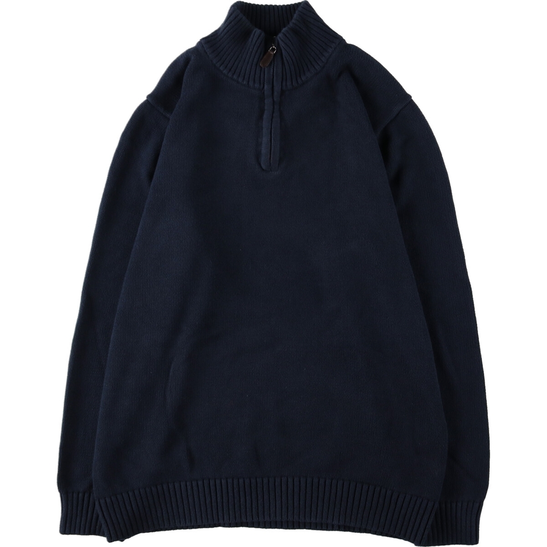 L.L.Bean - 古着 エルエルビーン L.L.Bean コットンニットハーフジップ