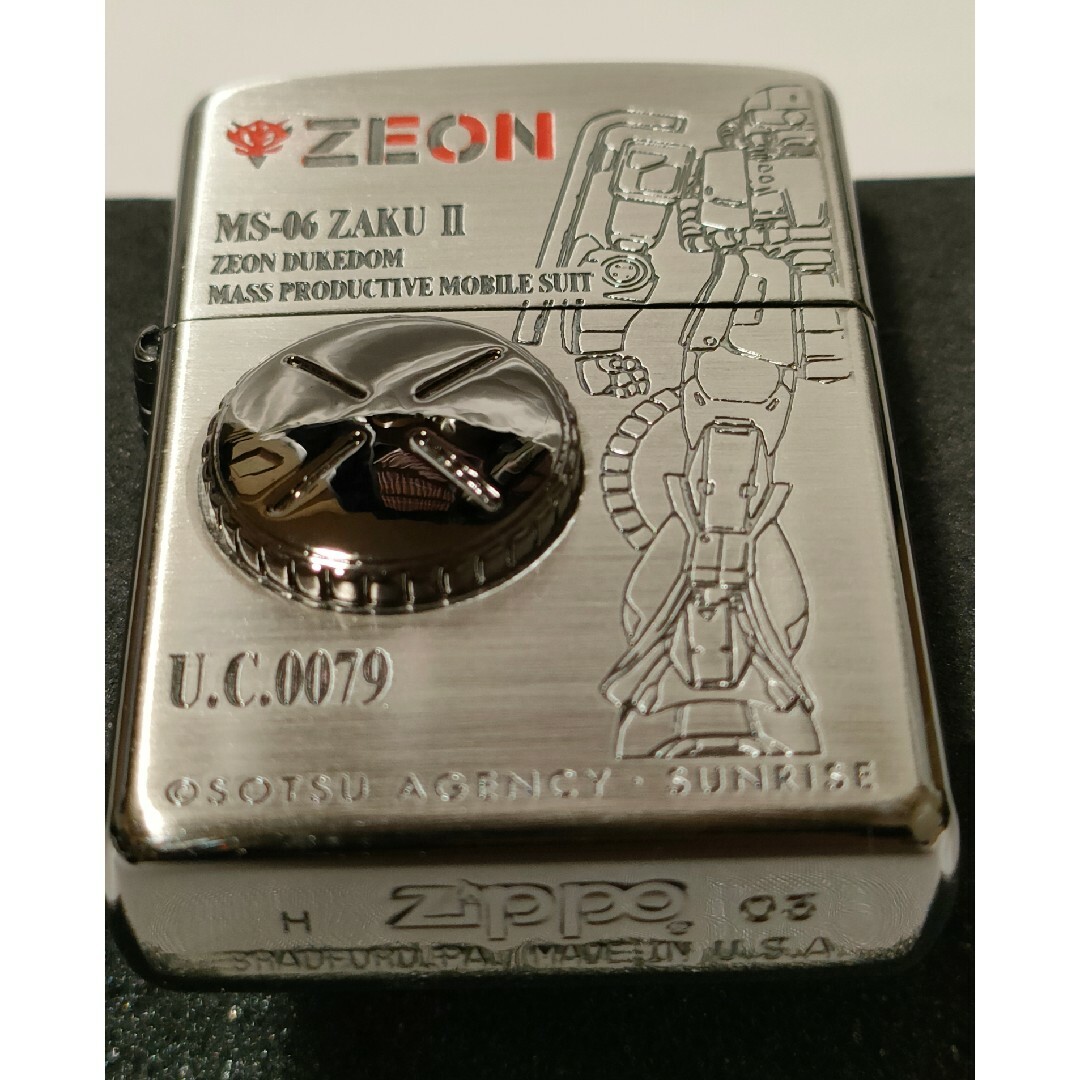 未使用】機動戦士ガンダム ザクⅡ 立体メタル zippo 2003年製の通販 by