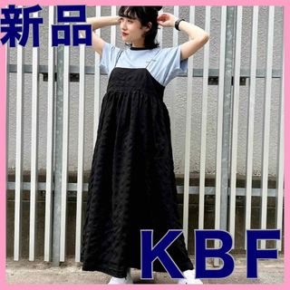 ケービーエフ(KBF)の値下げ！！新品未使用　KBF スパゲッティストラップキャミワンピース(ロングワンピース/マキシワンピース)