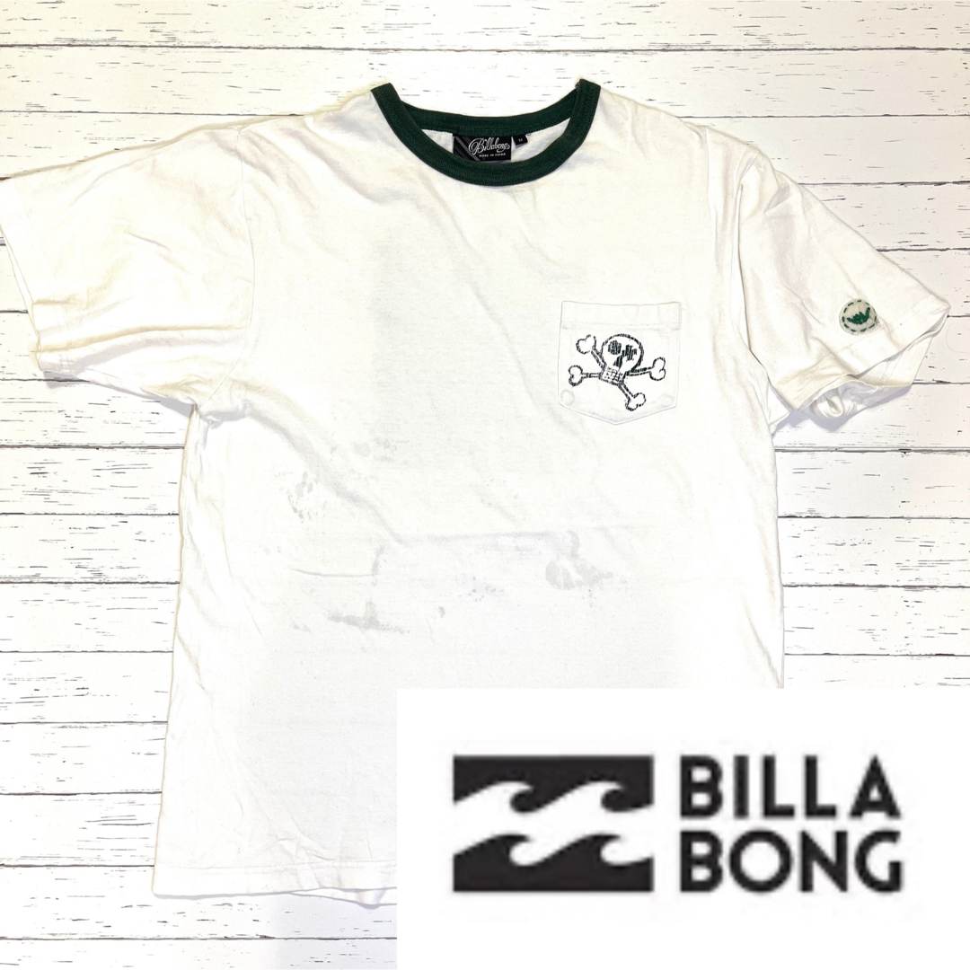 billabong(ビラボン)の【BILLABONG】 ビラボン　ドクロ　Tシャツ(M) メンズのトップス(Tシャツ/カットソー(半袖/袖なし))の商品写真