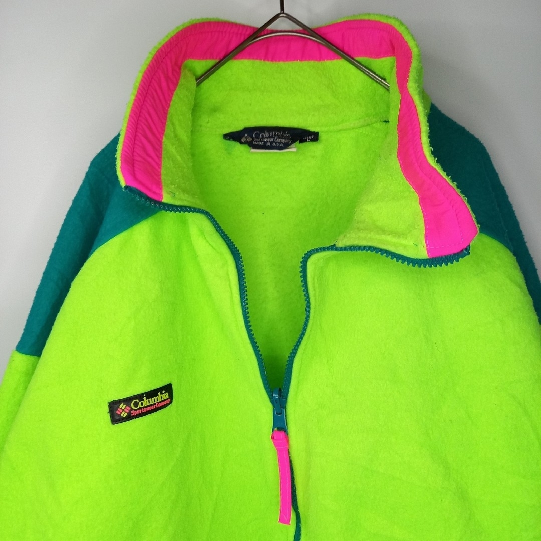 【専用2点セット】USA製Columbiaヴィンテージ90sフリースジャケット緑