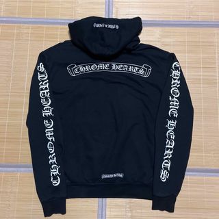 CHROME HEARTS スクロールラベル　ホースシュー　パーカー　s 黒