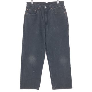 リーバイス(Levi's)の古着 リーバイス Levi's 550 RELAXED FIT ブラックデニム テーパードデニムパンツ メンズw31 /taa001220(デニム/ジーンズ)