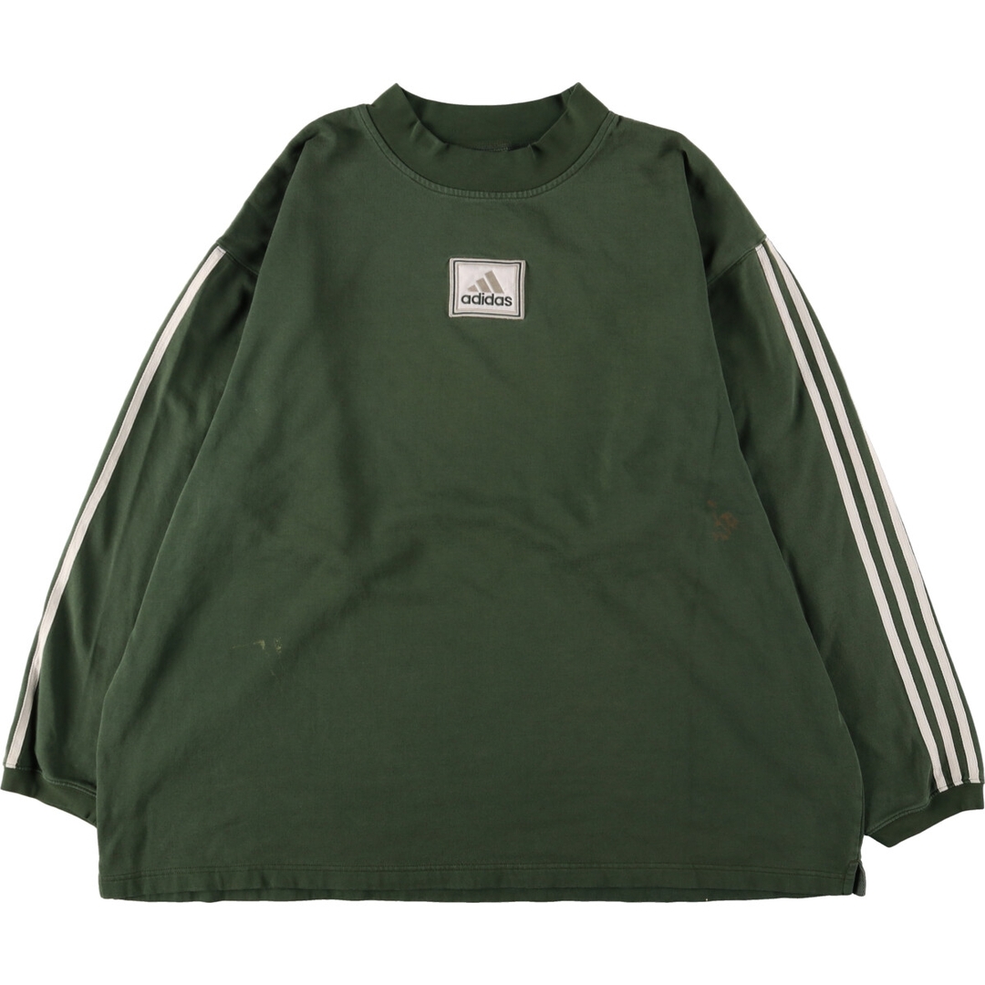 90年代 アディダス adidas モックネック ワンポイントロゴスウェット トレーナー メンズXXXL ヴィンテージ /eaa372727