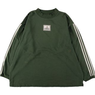 アディダス(adidas)の古着 90年代 アディダス adidas モックネック ワンポイントロゴスウェット トレーナー メンズXXXL ヴィンテージ /eaa372727(スウェット)