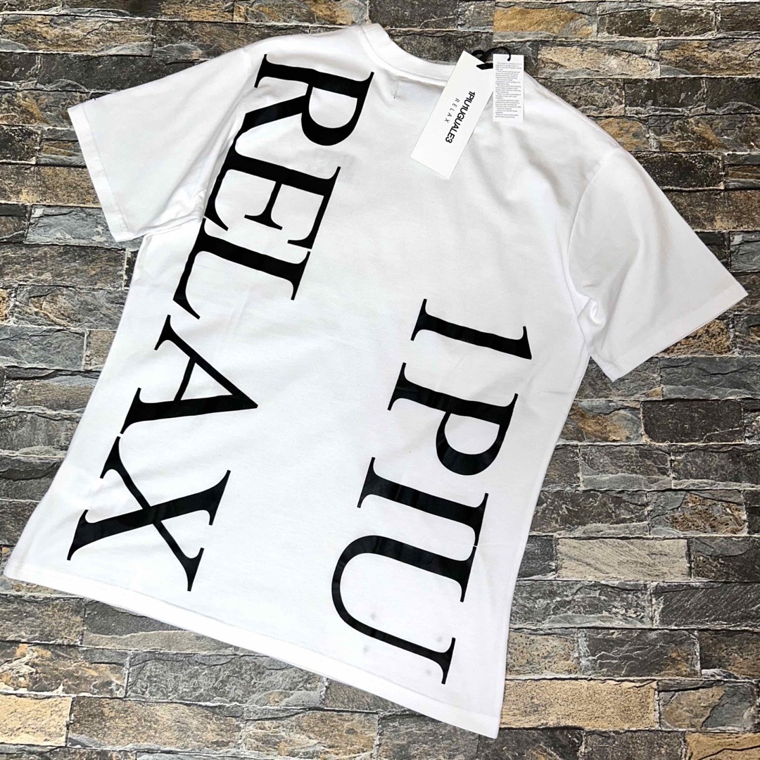 新品】1PIU1UGUALE3 RELAX／パックプリントロゴ Tシャツ M - Tシャツ ...