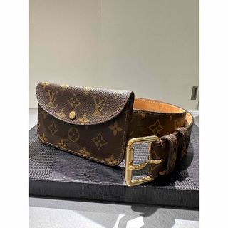 2回使用LOUIS VUITTON  サンチュールポシェットベルトポーチ付M6933U