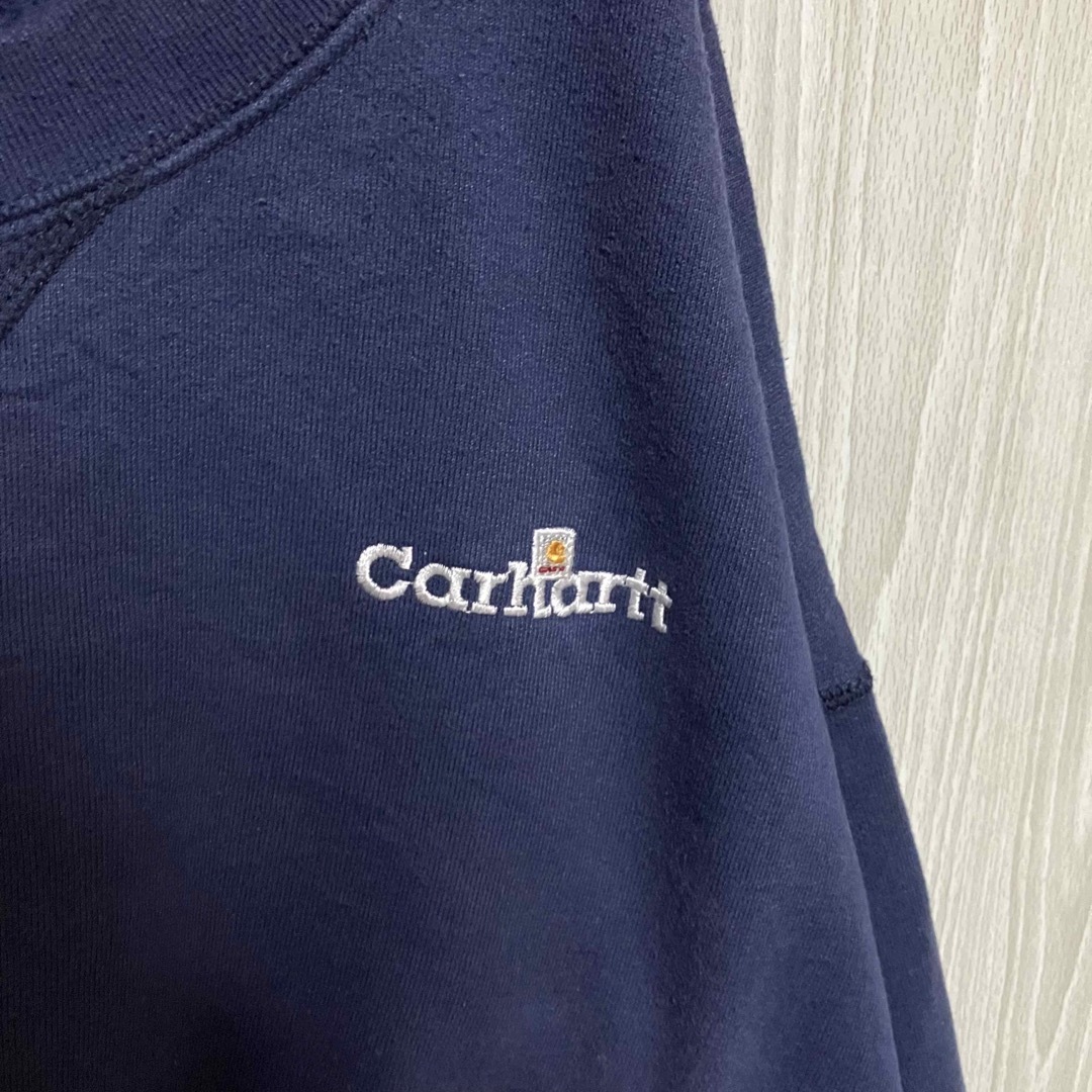 Carhartt カーハート　ハーフジップ スウェット トレーナー 刺繍ロゴ L