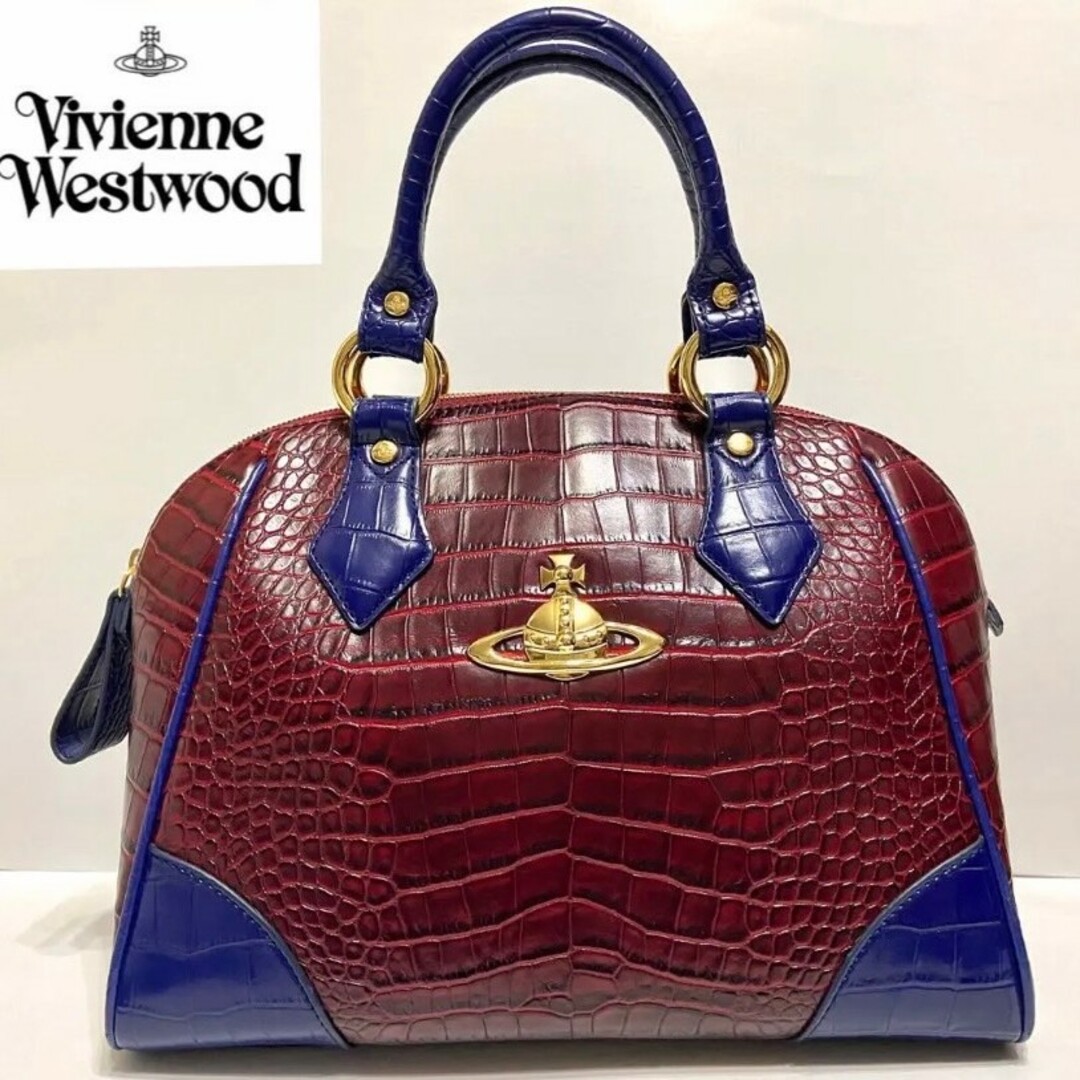 Vivienne Westwood ハンドバッグ 型押し オーブ 保存袋付き