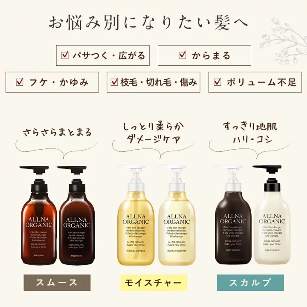 ALLNA ORGANIC(オルナオーガニック)のオルナオーガニック スムーストリートメント コスメ/美容のヘアケア/スタイリング(トリートメント)の商品写真