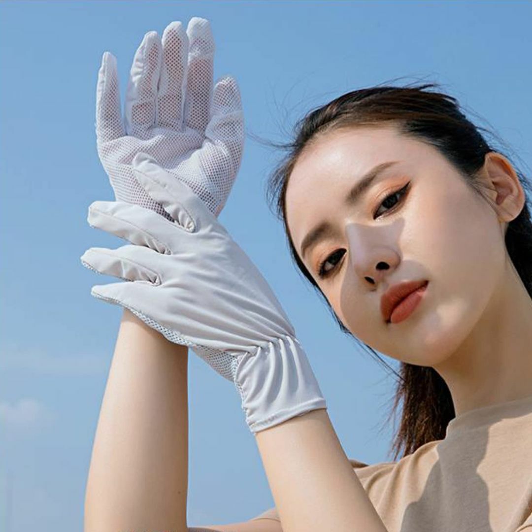 [GreenGee] 手袋 レディース 日焼け止め手袋 UVカット・接触冷感・手
