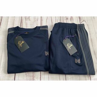 美品 needles END. コラボ セットアップ 総柄 トラックパンツ-