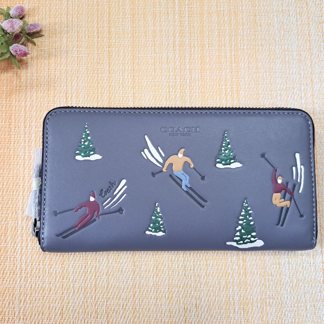 COACH コーチ 長財布 インダストリアルグレー CF070 | フリマアプリ ラクマ