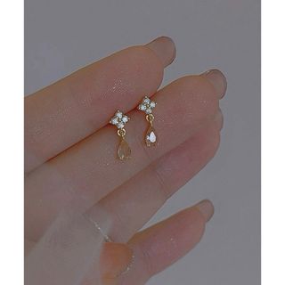 ザラ(ZARA)の【デザイン華奢ピアス】#815 18k(ピアス)