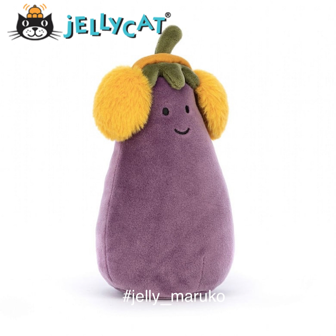 【新品】 ナス 耳当て jellycat ジェリーキャット ぬいぐるみ 野菜