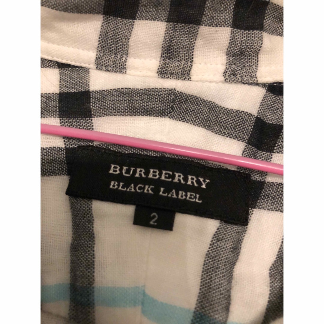 BURBERRY BLACK LABEL(バーバリーブラックレーベル)のバーバリーホワイトノバチェックシャツ メンズのトップス(ポロシャツ)の商品写真