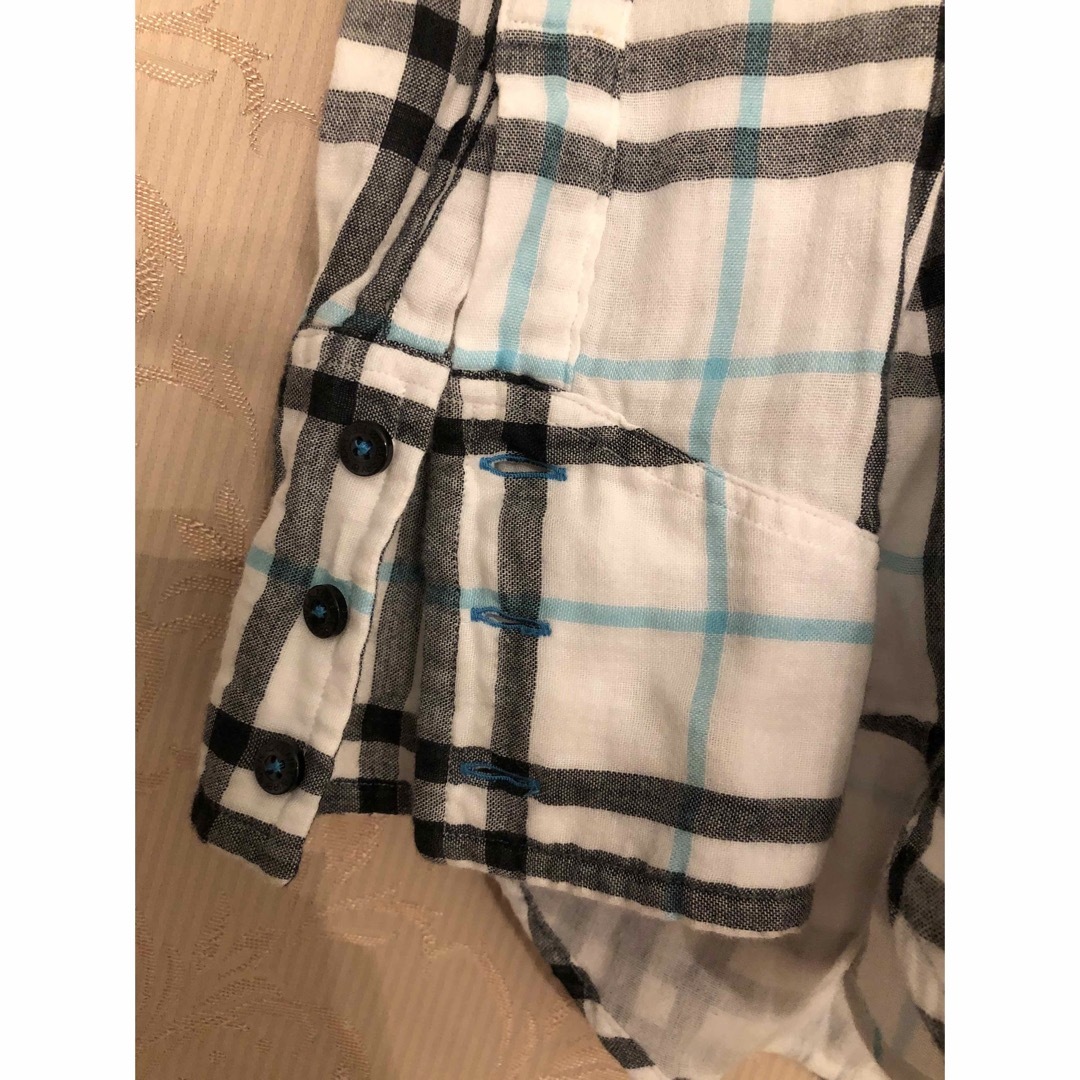 BURBERRY BLACK LABEL(バーバリーブラックレーベル)のバーバリーホワイトノバチェックシャツ メンズのトップス(ポロシャツ)の商品写真