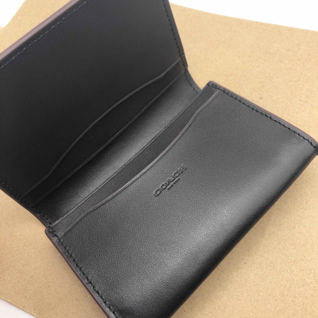 【COACH☆新品】ビジネス カード ケース シグネチャー キャンバス！名刺入れ