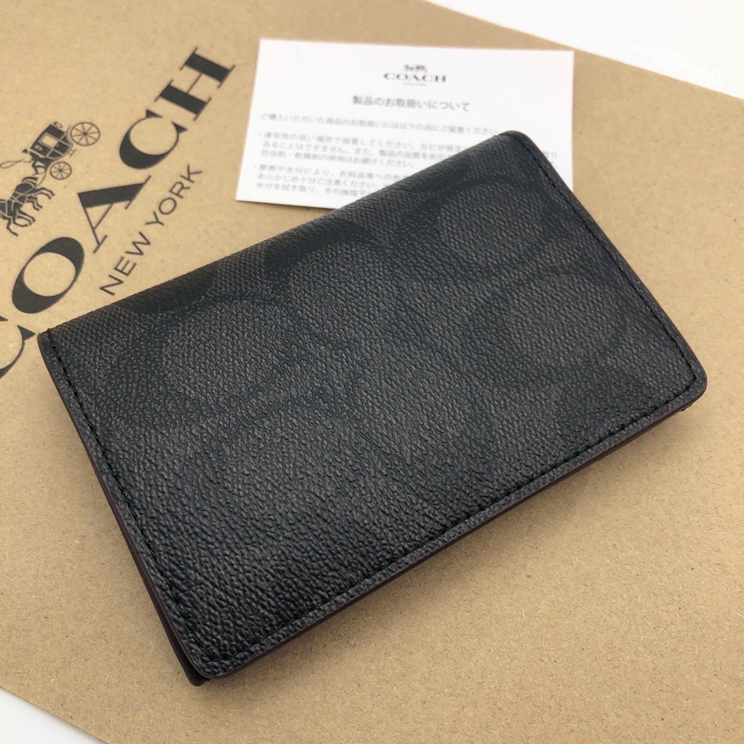 COACH   COACH新品ビジネス カード ケース シグネチャー