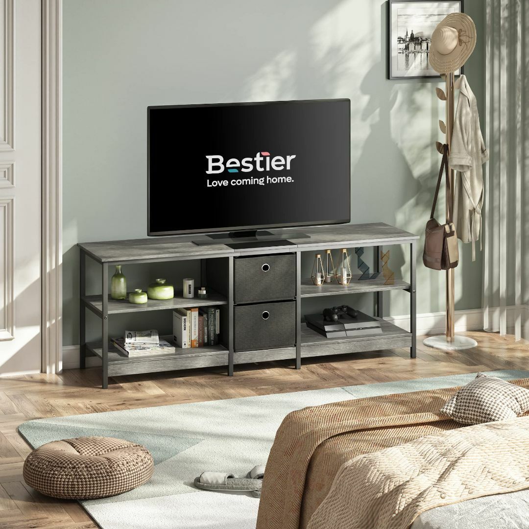 【色: ディープグレー】Bestier テレビ台 テレビボード tv スタンド