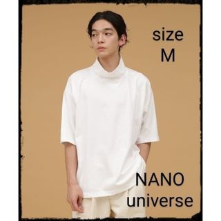 ナノユニバース(nano・universe)の【美品】LB.03/ハイツイストハイネックTシャツ(Tシャツ/カットソー(半袖/袖なし))