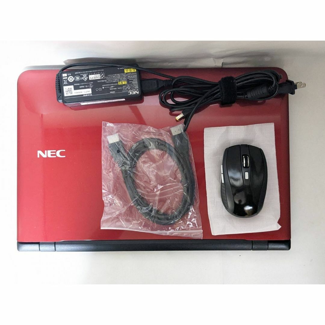 NEC　Lavie　LS150TSR　赤美品　SSD WIN11 Office 6