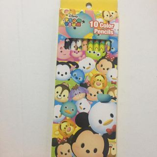 ディズニー(Disney)の【同封300円】ツムツム 10色 色鉛筆《新品》(色鉛筆)