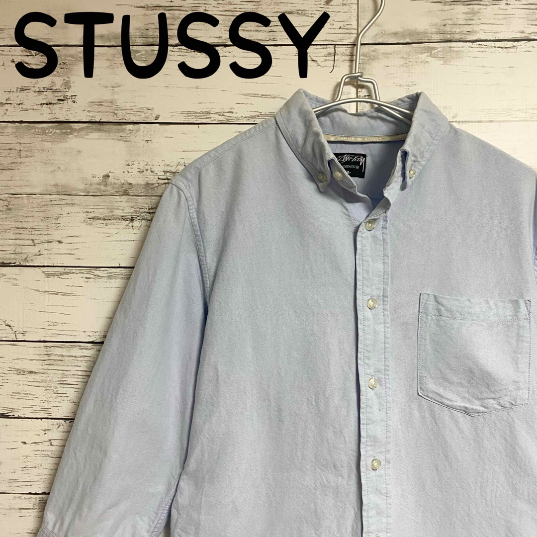 STUSSY(ステューシー)の大人気　ステューシー　七部袖シャツ　レアカラー　ワンポイント　SSリンク メンズのトップス(シャツ)の商品写真