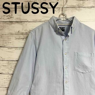 ステューシー(STUSSY)の大人気　ステューシー　七部袖シャツ　レアカラー　ワンポイント　SSリンク(シャツ)