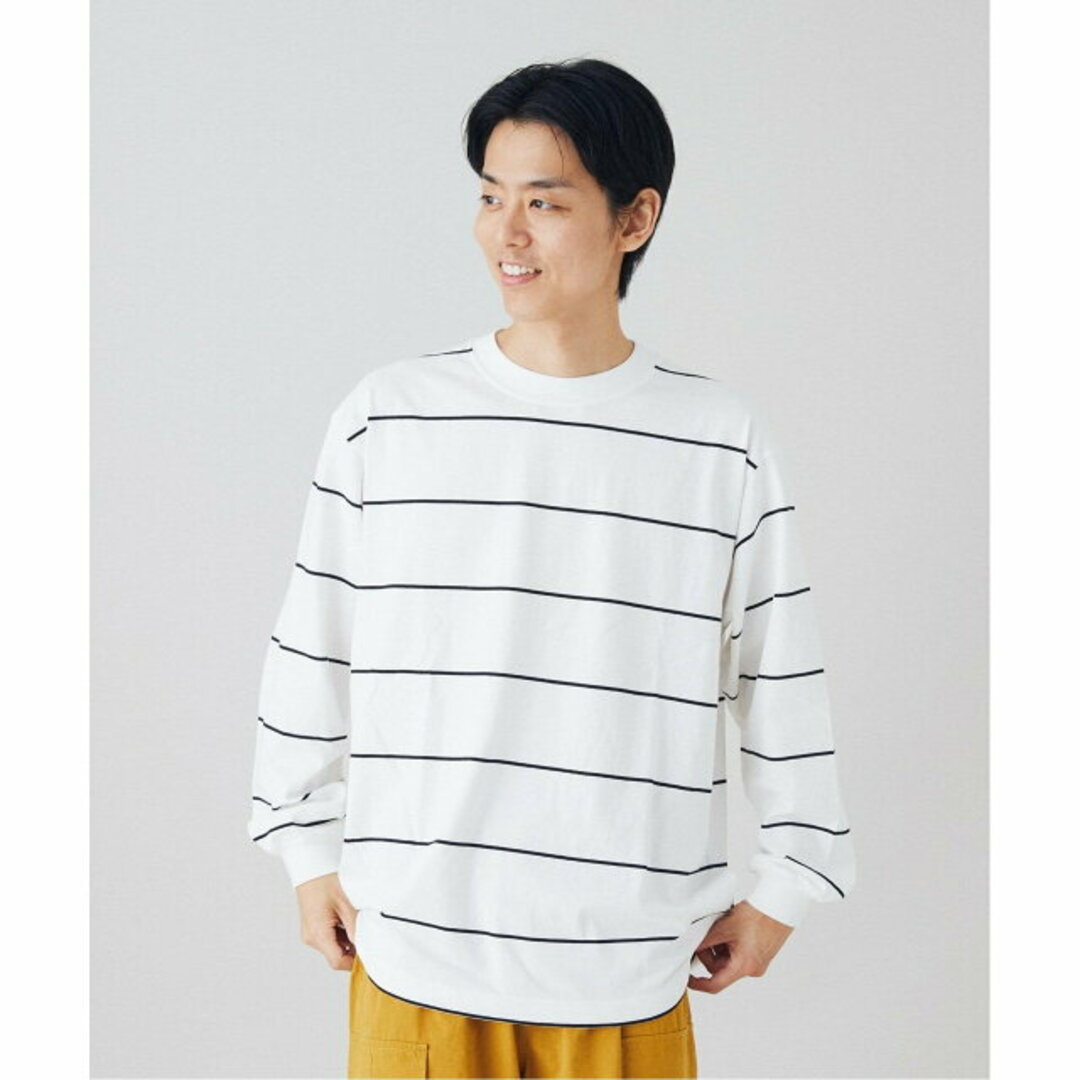 B.C STOCK(ベーセーストック)の【ブラック】【Connection Between People】 L/S border メンズのトップス(Tシャツ/カットソー(半袖/袖なし))の商品写真