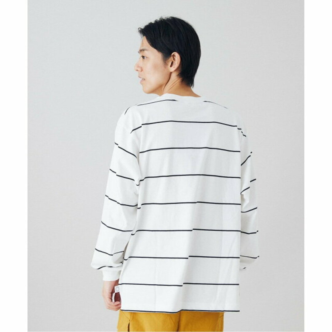 B.C STOCK(ベーセーストック)の【ブラック】【Connection Between People】 L/S border メンズのトップス(Tシャツ/カットソー(半袖/袖なし))の商品写真