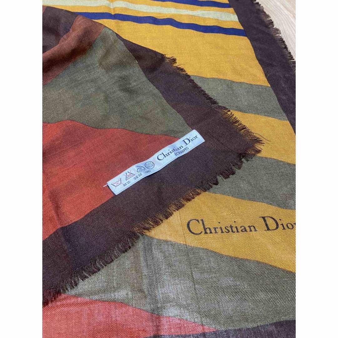 Christian Dior クリスチャン・ディオール　超大判スカーフ　ストール 4