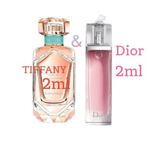 ティファニー(Tiffany & Co.)のティファニー ローズゴールド Dior アディクトオーフレッシュ お試し各2ml(香水(女性用))