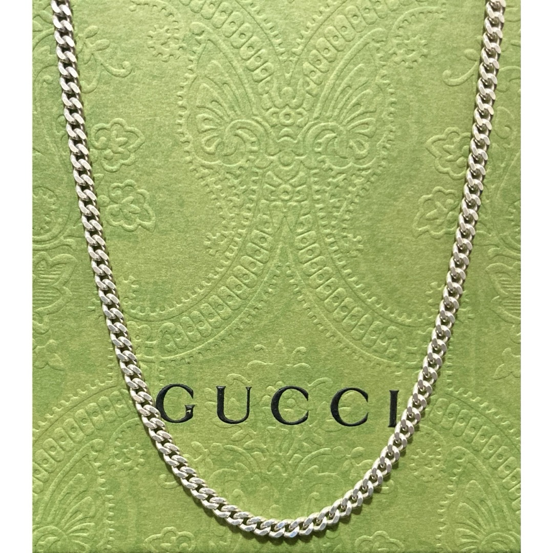 Gucci(グッチ)の正規品 グッチ 喜平チェーンネックレス シルバー925(50.5cm/刻印なし) レディースのアクセサリー(ネックレス)の商品写真