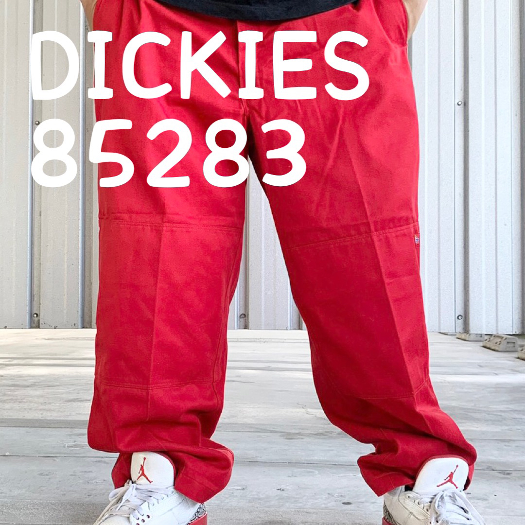 希少カラー DICKIES ダブルニー ワークパンツ メキシコ製 レッド