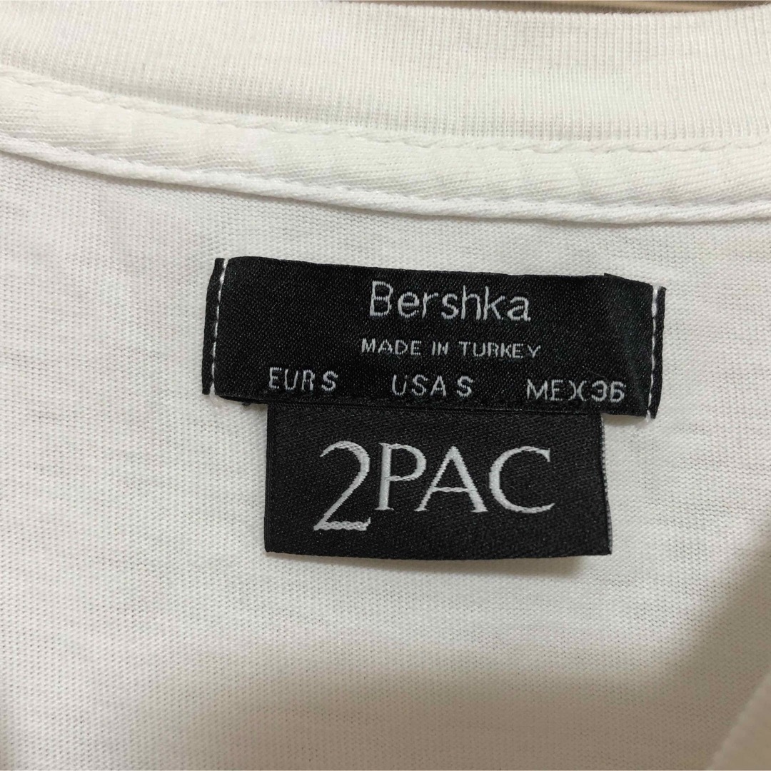 BERSHKA 白 ロンT 長袖