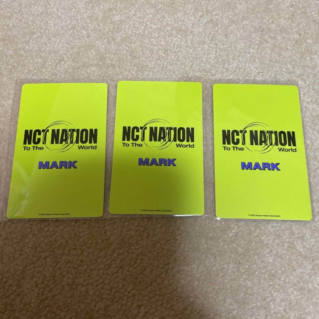 NCT NATION ランダムフォトカード マーク コンプリート 3枚セット