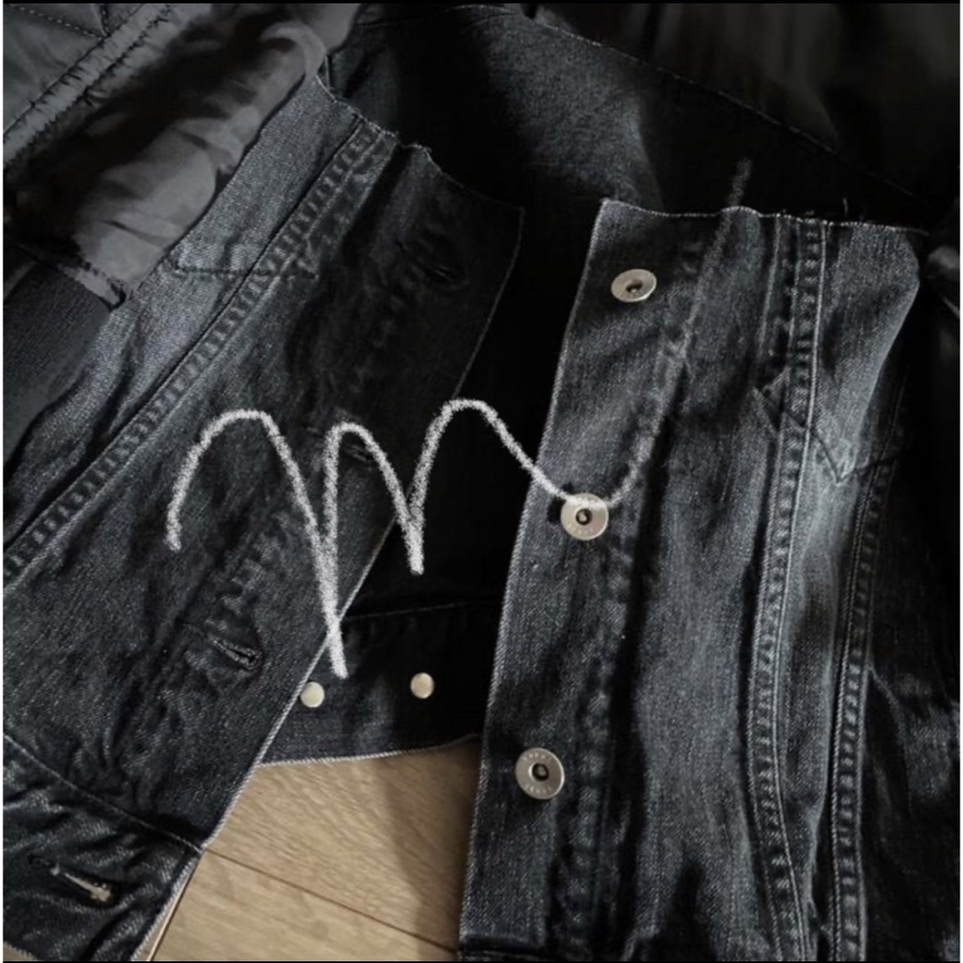 sacai ma-1デニムジャケット ブラック BEAMS購入