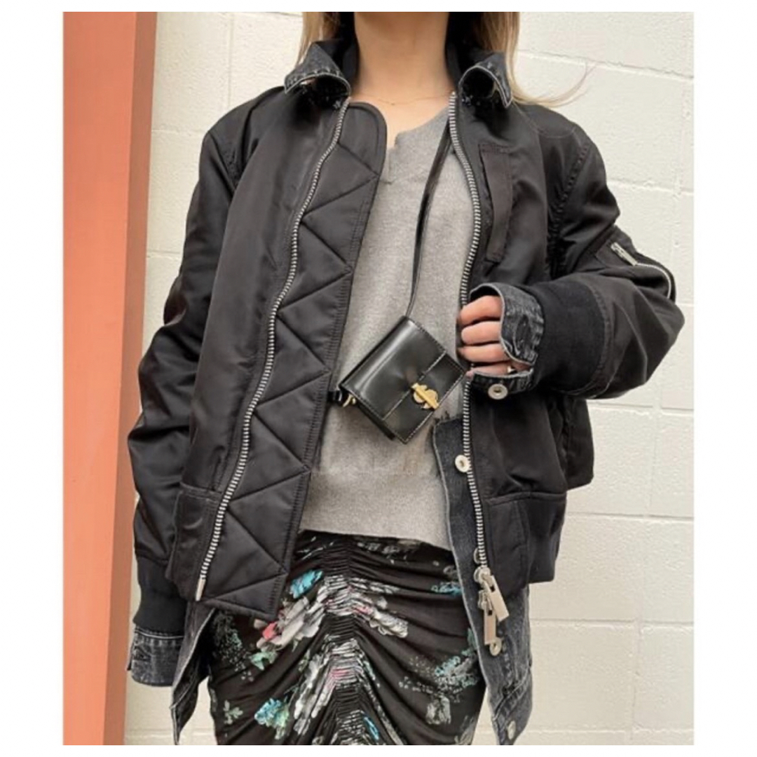 sacai ma-1デニムジャケット ブラック BEAMS購入